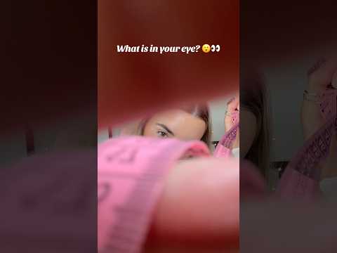 ASMR eye cleaning, I have questions 🤔😮 #asmrroleplay #asmreyeexam