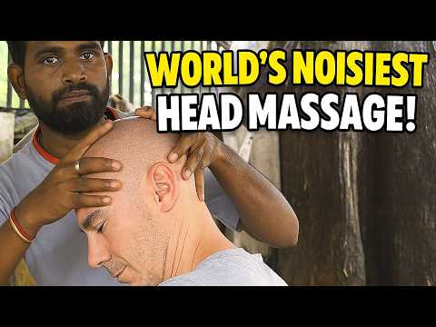 ASMR Head Massage in the LOUDEST Place on Earth? (India Traffic Jam!)