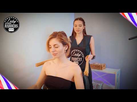 ASMR Back Massage by Barber Lady Sandra