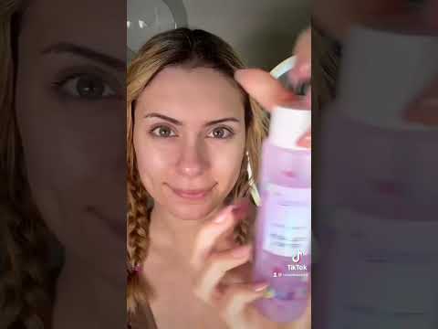 ASMR SKINCARE FOR SLEEP 💤🥹 #SHORTS Asmr tiktok satisfying for sleep and relaxation 💤
