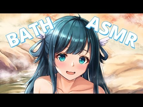 【ASMR 3Dio】ANGEL BATH ASMR  Whispering Oil Massage Ear Blowing