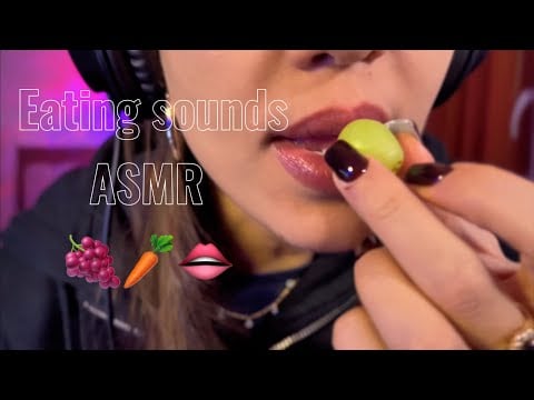 ASMR Eating Sounds | Crunchy Foods & Chewing Gum  🥕🍬