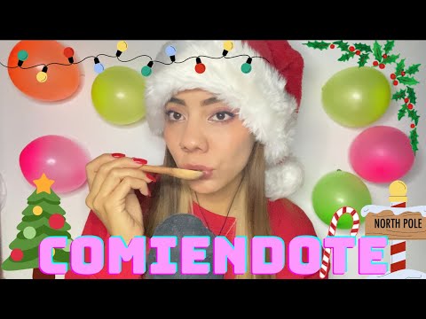 ASMR | Comiendo tu carita ✨| comiéndote vivo 💕| FELIZ NAVIDAD 🎄🎁