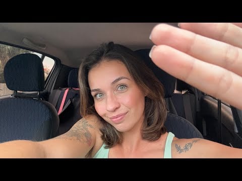 THE MOST RELAXING ASMR in the car EVER - tongue clicking + hand movements