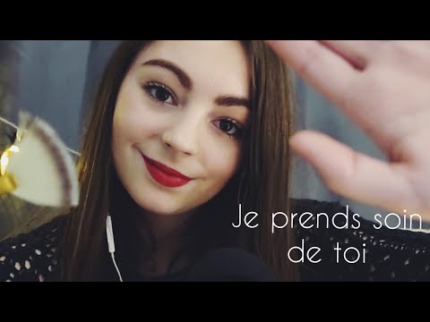 ASMR FRANCAIS ♡ ROLEPLAY Je prends soin de toi. (massage/ pensées positives) ♡