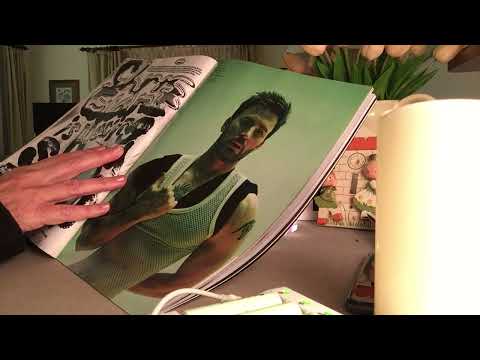 Ad-free asmr; paging through mens clothing catalog and GQ magazine. Soft spoken commentary