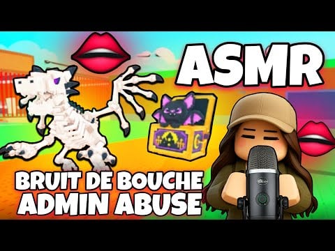 ASMR Français • BRUIT DE BOUCHE EXTRÊME ET ADMIN ABUSE STEAL A BRAINROT ! 😴👄(halloween)