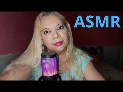 #ASMR  # mostrando  algumas coisas que ganhei para vocês. #  toque na tela. 🥱🥱💤