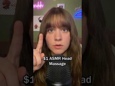 $1 VS $1,000 Head Massage 💆‍♀️ #asmr