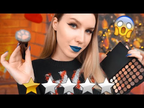 АСМР 😱 БЫСТРЫЙ МАКИЯЖ В УЖАСНОМ САЛОНЕ 💄 Пародия | ASMR WORST Reviewed MakeUp