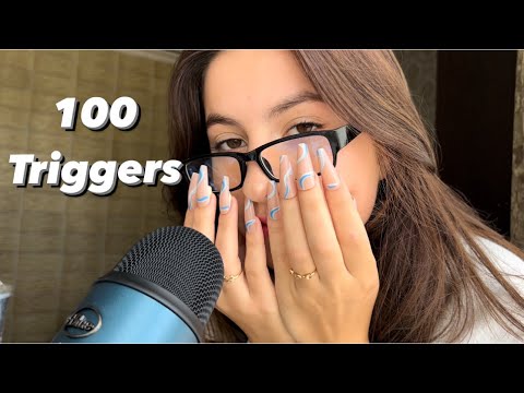 Asmr 100 triggers in 1 minute