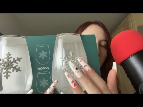 Asmr ita * oggetti di casa tema NATALE 🎄OnlyRED ASMR