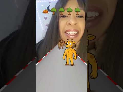 ASMR GAME GIRAFA VS LEÃO #shortsvideo
