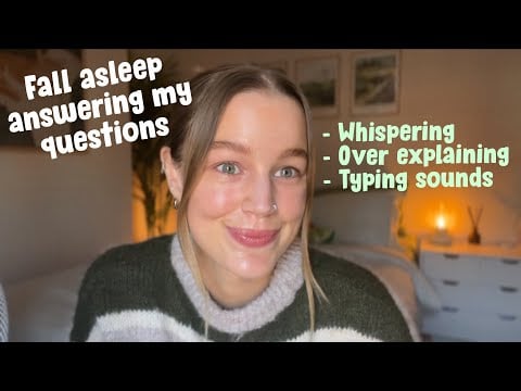 ASMR Asking you questions (Whispered over explaining + typing sounds) 💻 