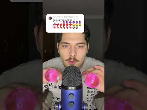 ASMR EMOJI CHALLENGE 🥄🔮❤️🤑🍫🥥 #asmr #asmrfrançais #emojichallenge #shorts