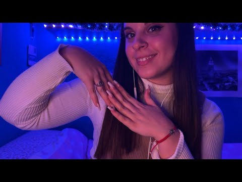 ASMR improvisado (en la cama) ~ storytelling, mouth sounds, fabric sounds, visuales, tapping…