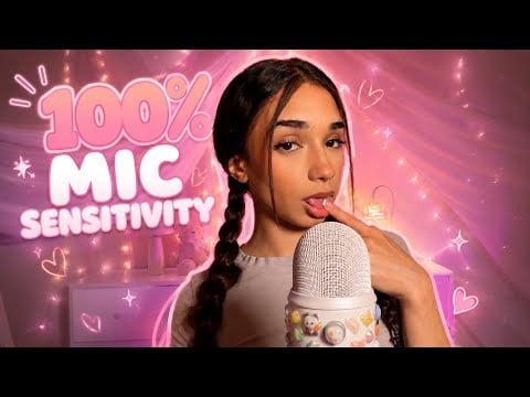 mouth sounds at 100% sensitivity (wet to dry)