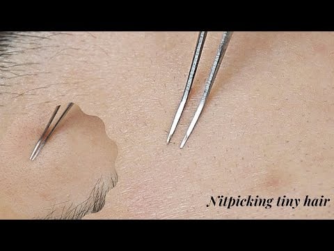 NITPICKING THE TINIEST face hair while in Deep Sleep 😴 | ASMR