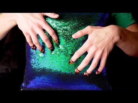 ASMR #100.13 - Sequin pillow scratching with fingerpicks