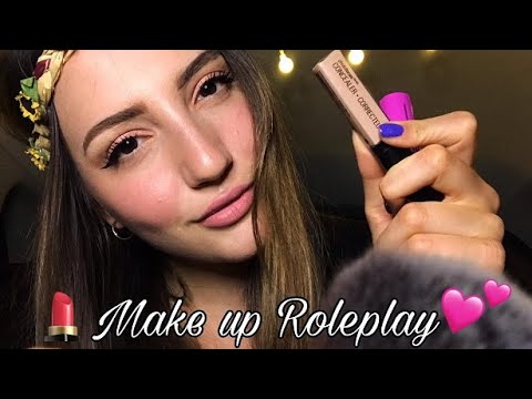 Sorella maggiore ti trucca 💕💄 / ASMR MAKE UP ROLEPLAY: Personal Attention - Intense Whispering [ITA]