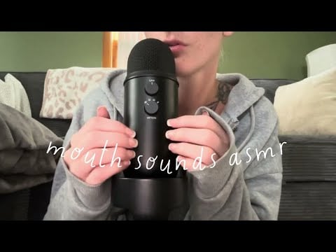 mouth sounds asmr w/ mic scratching & tapping 