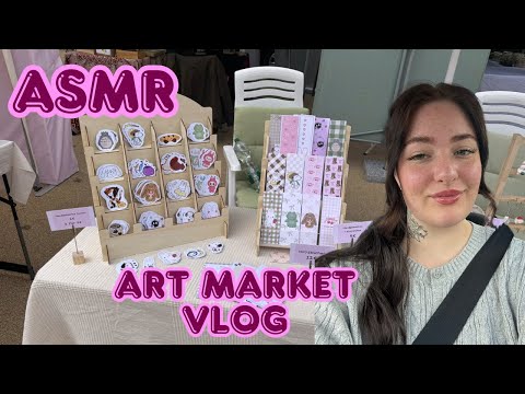 ASMR Art Market Vlog | Clicky Whispering
