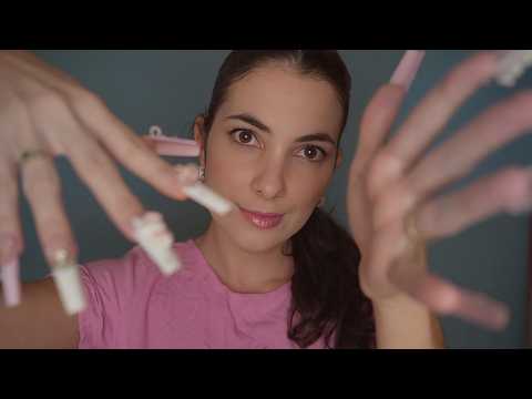 ASMR Tapping na lente e objetos com mic da câmera