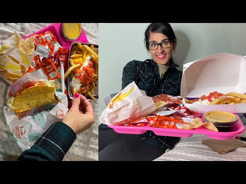 ASMR Taco Bell ( Whispered)  Crunching mukbang Eating Taco Bell! Eating Sounds!