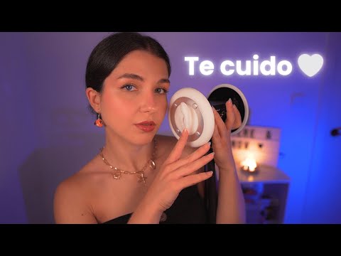 ASMR Te cuido de cerca con susurros binaurales 🤍👂 Para dormir profundo | Lonixy ASMR