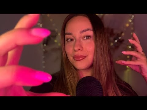ASMR - Gentle Clicky Mouth Sounds Whispers & Hand Movements (Scratching your brain)