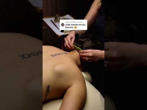 Sarah knows what’s up!! #asmr #asmrsounds #asmrmassage #scalpmassage #jade