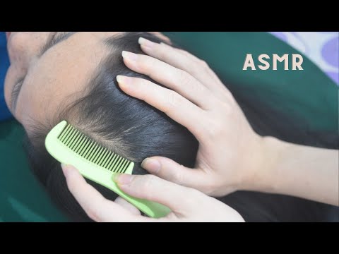 ASMR Aggressive Head Scratching With Hair Parting Sounds, Real Person Hair Tingly For Anxiety Relief