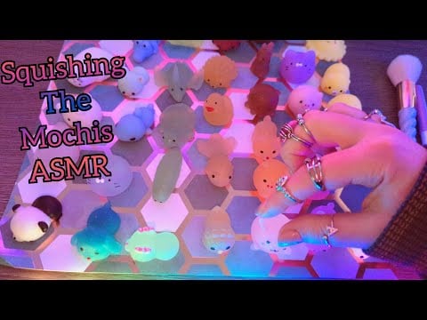 ASMR Squishing the Mochis ~ squish squish, tingle tingle (looped)