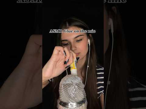 ASMR Glue on the mic #asmr #tingles #relax #asmrtriggers #asmrvideos #glue