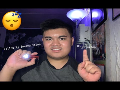 ASMR Follow My Instructions for Sleep (Follow the Light & Finger)