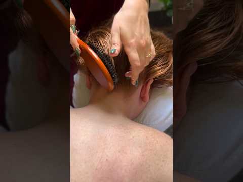 I was really fighting to keep the fingernail rings from getting tangled in her hair #asmr #hairplay
