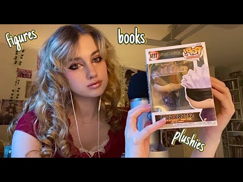 ASMR tapping and scratching on nerdy things in my room 🧝‍♀️🗡
