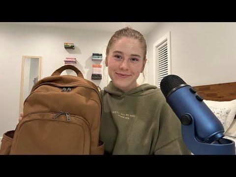ASMR | What’s In My Backpack 🎒