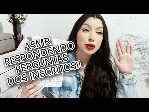 ASMR RESPONDENDO PERGUNTAS DOS INSCRITOS!❤