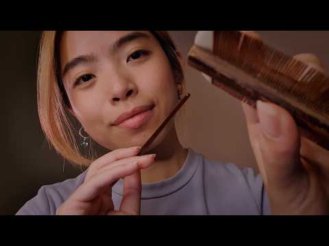 ASMR Lice Check (You're All Clear!) 🪮 Gentle Hair Sectioning & Parting