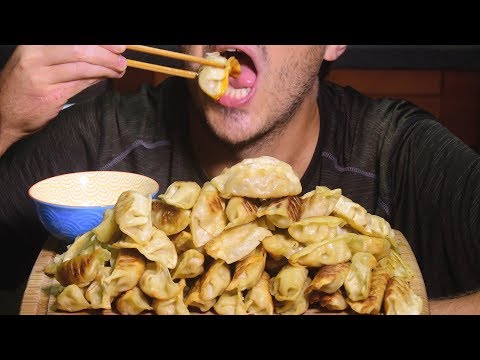 ASMR GIANT DUMPLING FEAST 1 HOUR ( Soft Mukbang Eating Sounds ) | Nomnomsammieboy