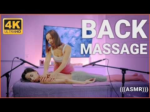 ASMR Back Massage with Bamboo Sticks by Lina