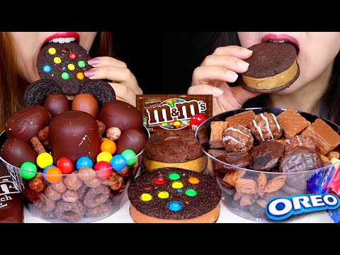 ASMR FAVORITE COOKIE CEREAL BOWL (M&M'S, OREO, CADBURY, CHOCOLATE COVERED MARSHMALLOWS, ICE CREAM 먹방