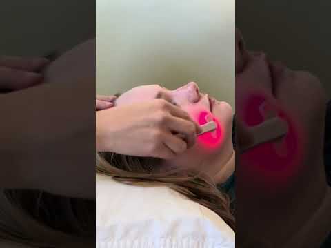 ASMR Red Light Therapy Facial #realpersonasmr #asmrmassage #relaxing #skincare #facial