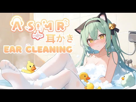 【3DIO ASMR】💚Чистка ушек без разговоров 💚