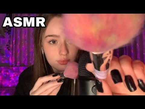 ASMR PINCEL NA TELA + SONS DE BOCA! 🖌️👄