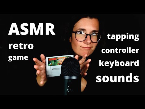 ASMR gently controller keyboard tapping triggers and whispering will make you SO sleepy