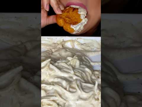 Creamiest Pasta Mukbang #asmr #shorts