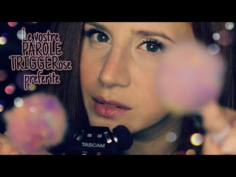 ASMR ita • RIPETO le vostre PAROLE TRIGGEROSE preferite💓 BRUSHING camera 💕 + OCEANSAPART 😍