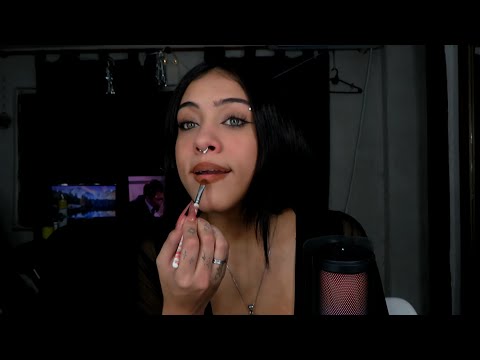 asmr antes del baile maquillandome